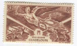Briefmarke "Flugpost". Guadeloupe