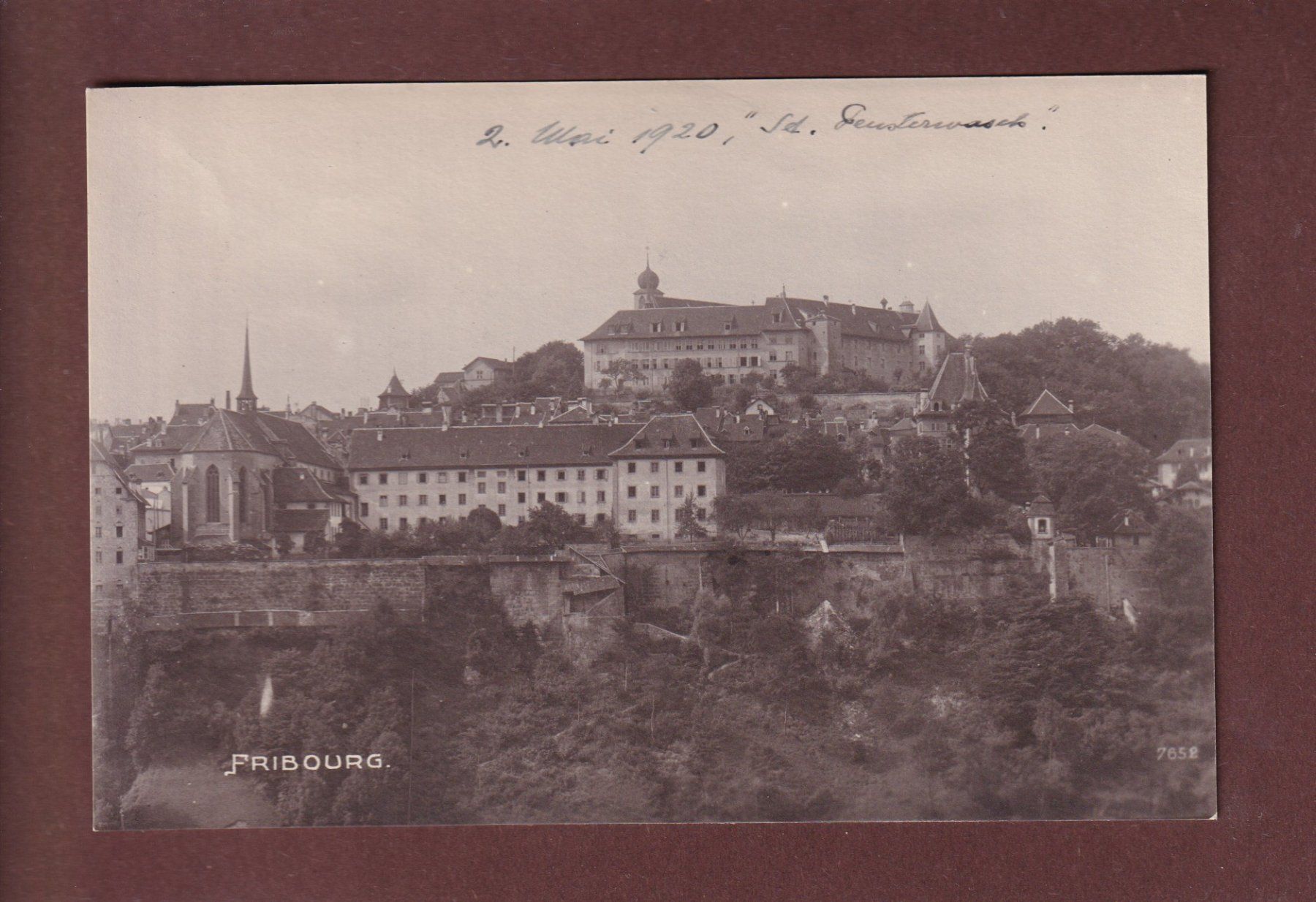 Ansichtskarten: FRIBOURG - Vue partielle – Gebraucht aus Pully von nicecards-shop