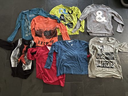 Langarmshirts - 8 Stk. Gr176 und M- Frühling/Sommer 