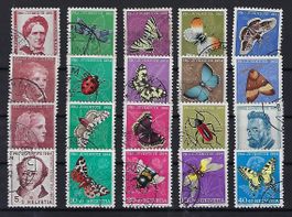 Pro juventute 1951-54 Lot gestempelt  14142