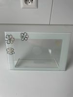 Carlo Pignatelli Fotorahmen Glas mit Blumenmotiv neu