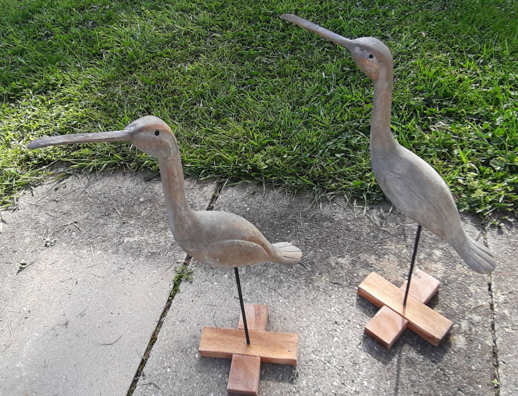 Tutte le decorazioni: 2 x Holzfiguren Vögel / Dekofiguren – Usato da Henggart venduto da hen_9f22 1