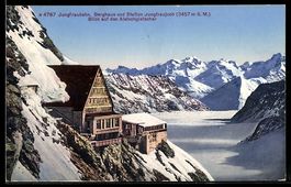 Jungfraubahn, Berghaus und Station Jungf