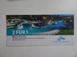 Bains de Saillon: 2 für 1 Gutschein