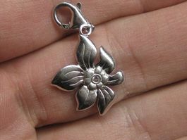Charm Anhänger Silber 925 Esprit Blüte Enzian Zirkonia
