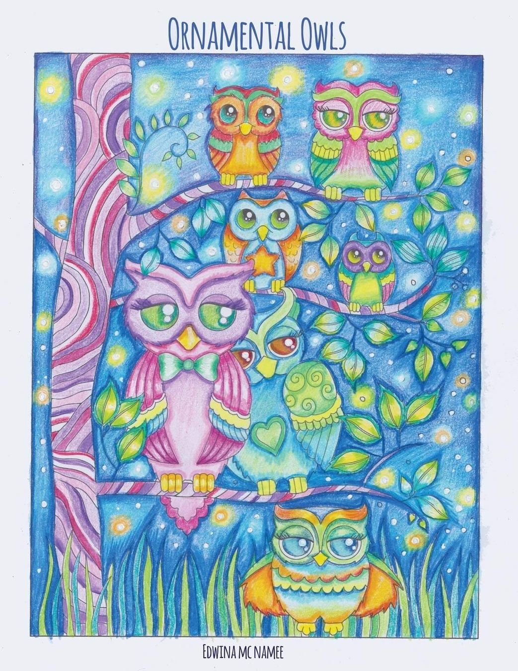 Libri: Ornamental Owls • Eulenbilder zum Ausmalen – Nuovo (secondo la descrizione) da Niederrohrdorf venduto da Robinia