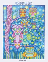 Ornamental Owls • Eulenbilder zum Ausmalen