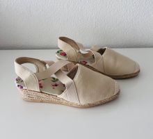 PLATEAU - ESPADRILLE beige, Gr. 38 neu