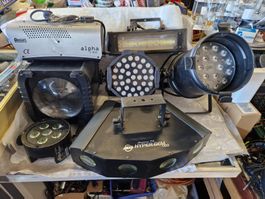 Party Beleuchtung - LED Scheinwerfer Lichtmaschine