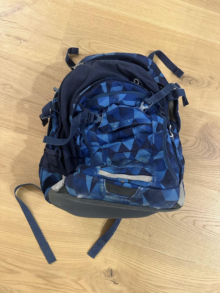 Satch Zaini: Satch Rucksack blau gemustert oft gebraucht – Usato da Regensberg venduto da Chura 8