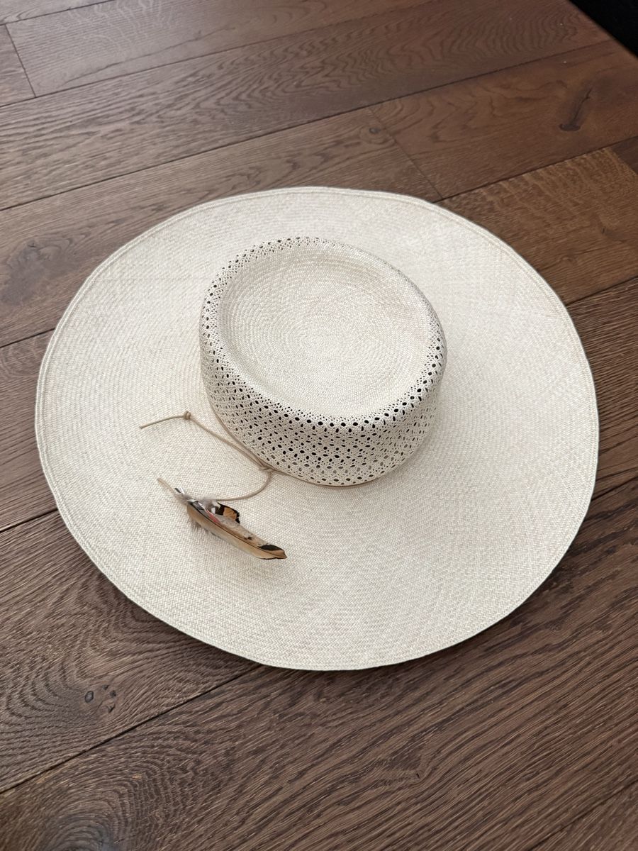 Zimmermann Chapeaux, bonnets & casquettes: Hatmaker x Zimmermann straw hat size S natural – Neuf (Voir description) à Pfäffikon SZ par NicMarKom