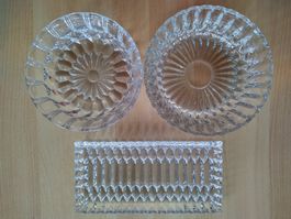 Kristallglas Set 3-teilig France | Cakeschale & Schüsseln
