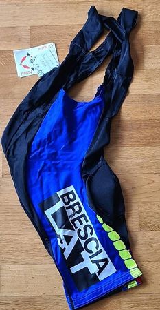 Nalini Brescia Lat Radhose Trägerhose kurz Grösse 4