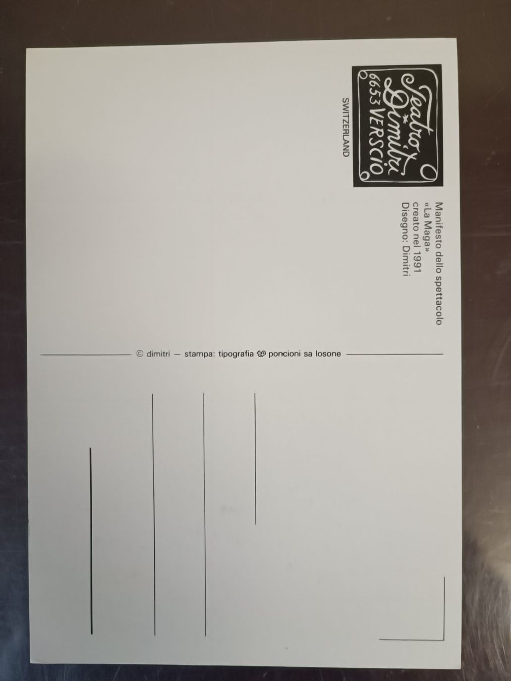 Autografi: Dimitri - handsignierte Kunstpostkarte – Usato da Menziken venduto da Artographs 1
