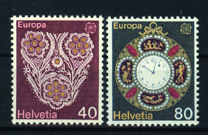 Alle Briefmarken: 1976, Nr. 576–577, Europa ** – Gebraucht aus Willisau von Vollstempel