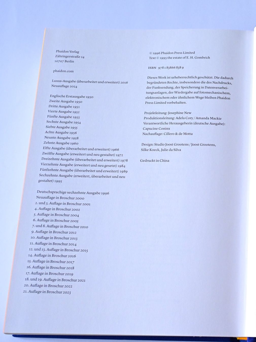 Libri: EH Gombrich  | Die Geschichte der Kunst | NEU – Nuovo (secondo la descrizione) da Scherz venduto da Neogeo5000 8