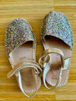 Mibo Menorca Sandalen Kinder Glitzer Roségold Grösse 30