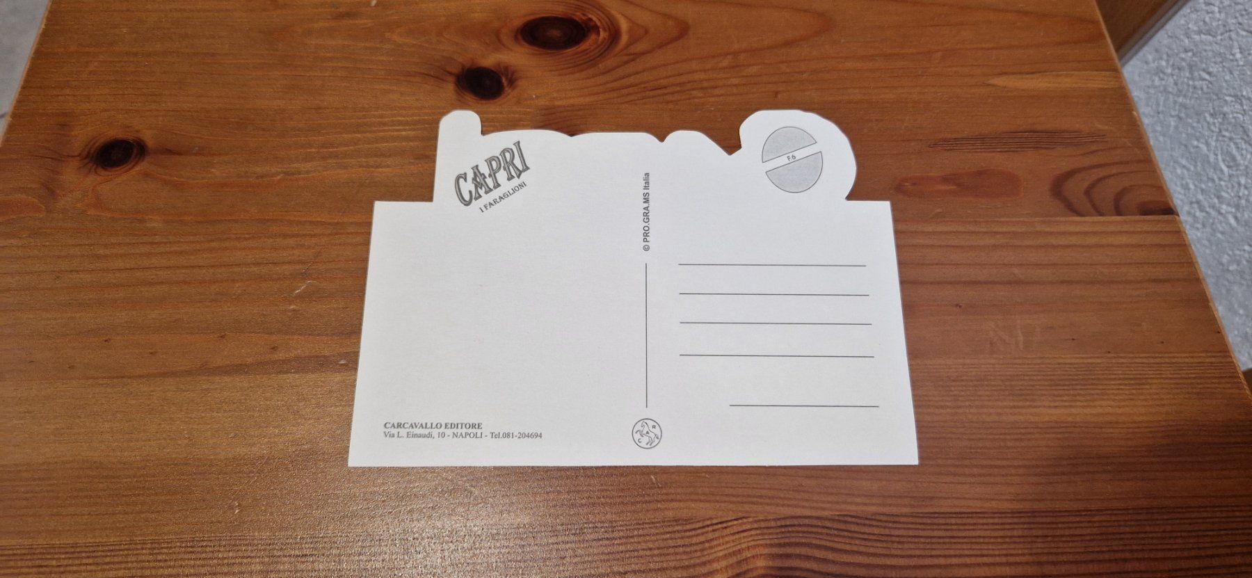 Ansichtskarten: Carte Postale CAPRI – Neu (gemäss Beschreibung) aus Fleurier von Tortue26 1