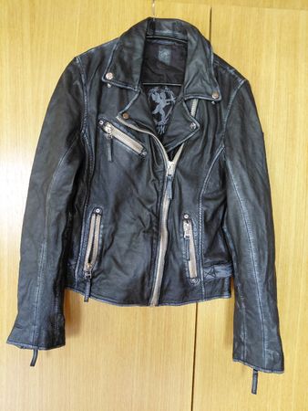 Schwarze Mauritius Lederjacke, Gr. L, Top Zustand! 🕶🕶🕶🌟