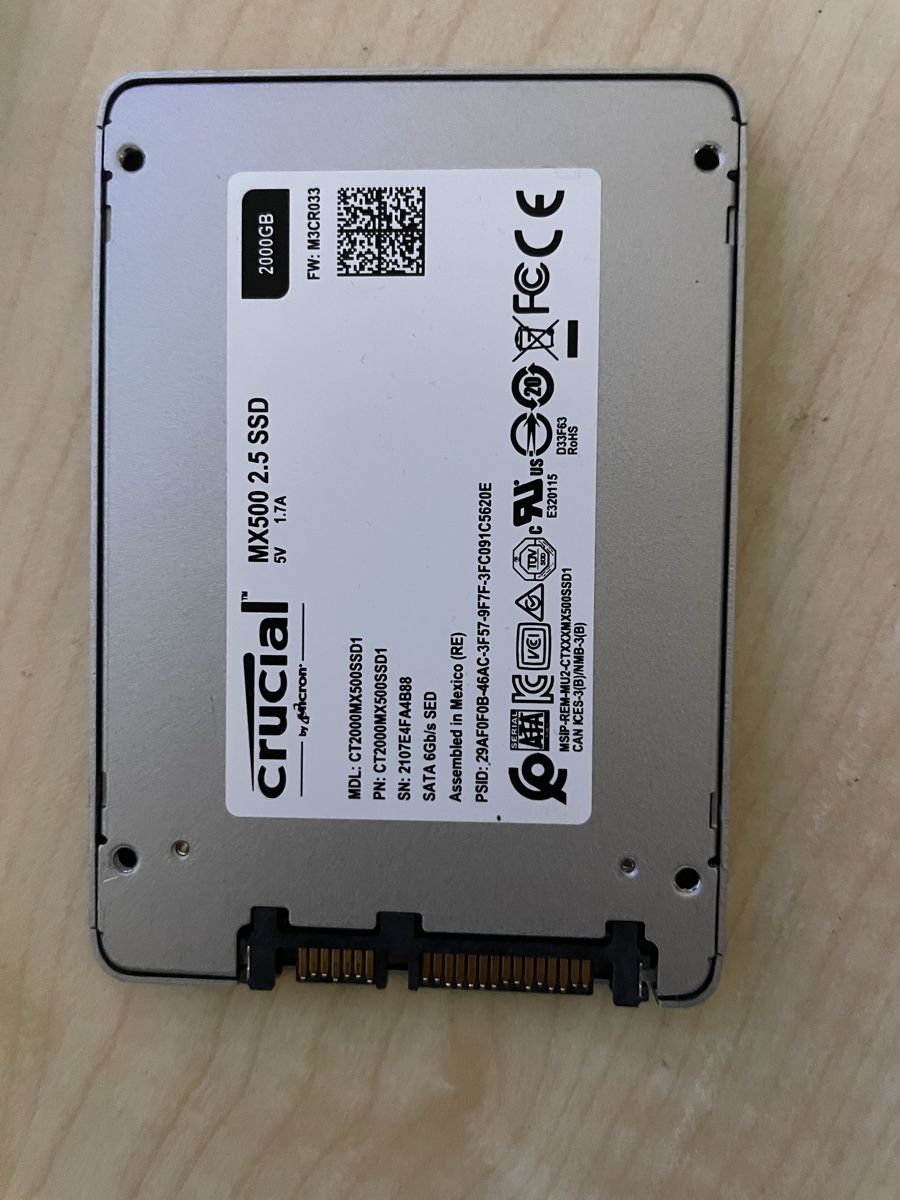 Harddisks: 2TB MX500 SSD – Gebraucht aus Stadel von Frozen_Fire 2