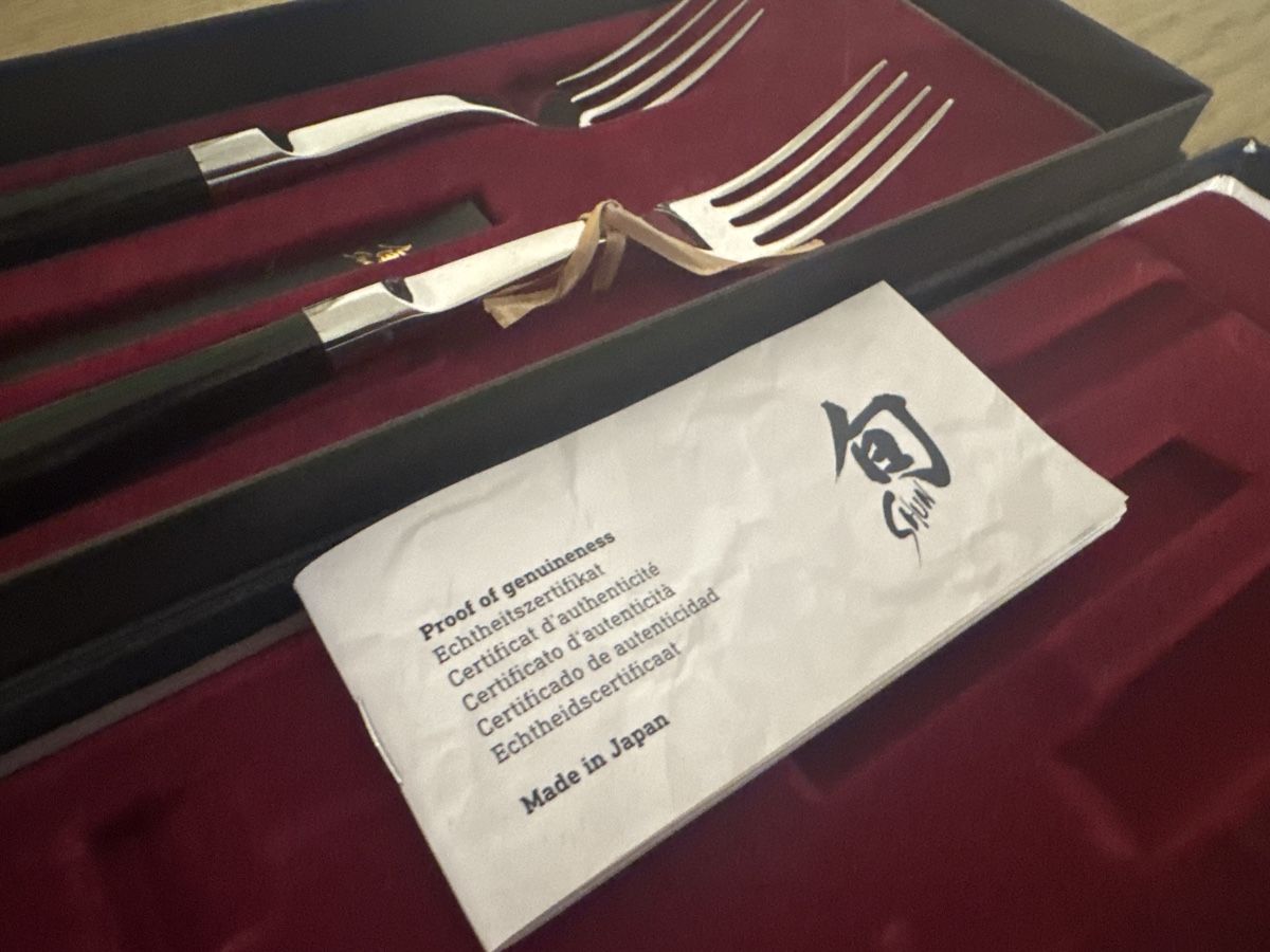 Set di posate: Original SHU Steakgabel Set, neuwertig im Originalkarton – Nuovo e nell'imballaggio originale da Kloten venduto da Rtx2 2