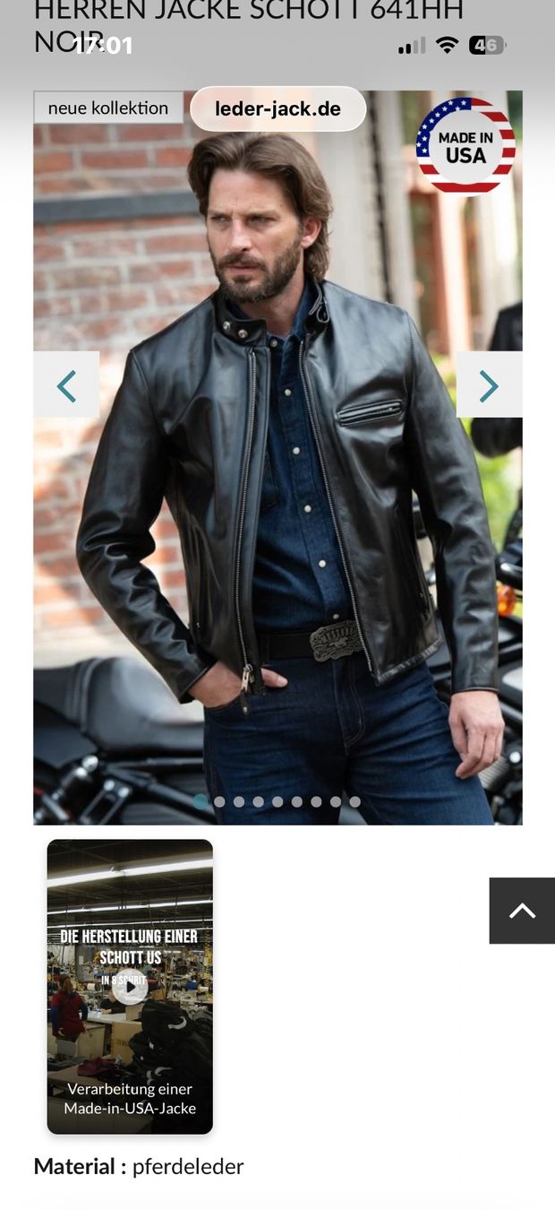 Schott Jacken: Schott 641HH Lederjacke – Neu (gemäss Beschreibung) aus St. Urban von pet_k296 1