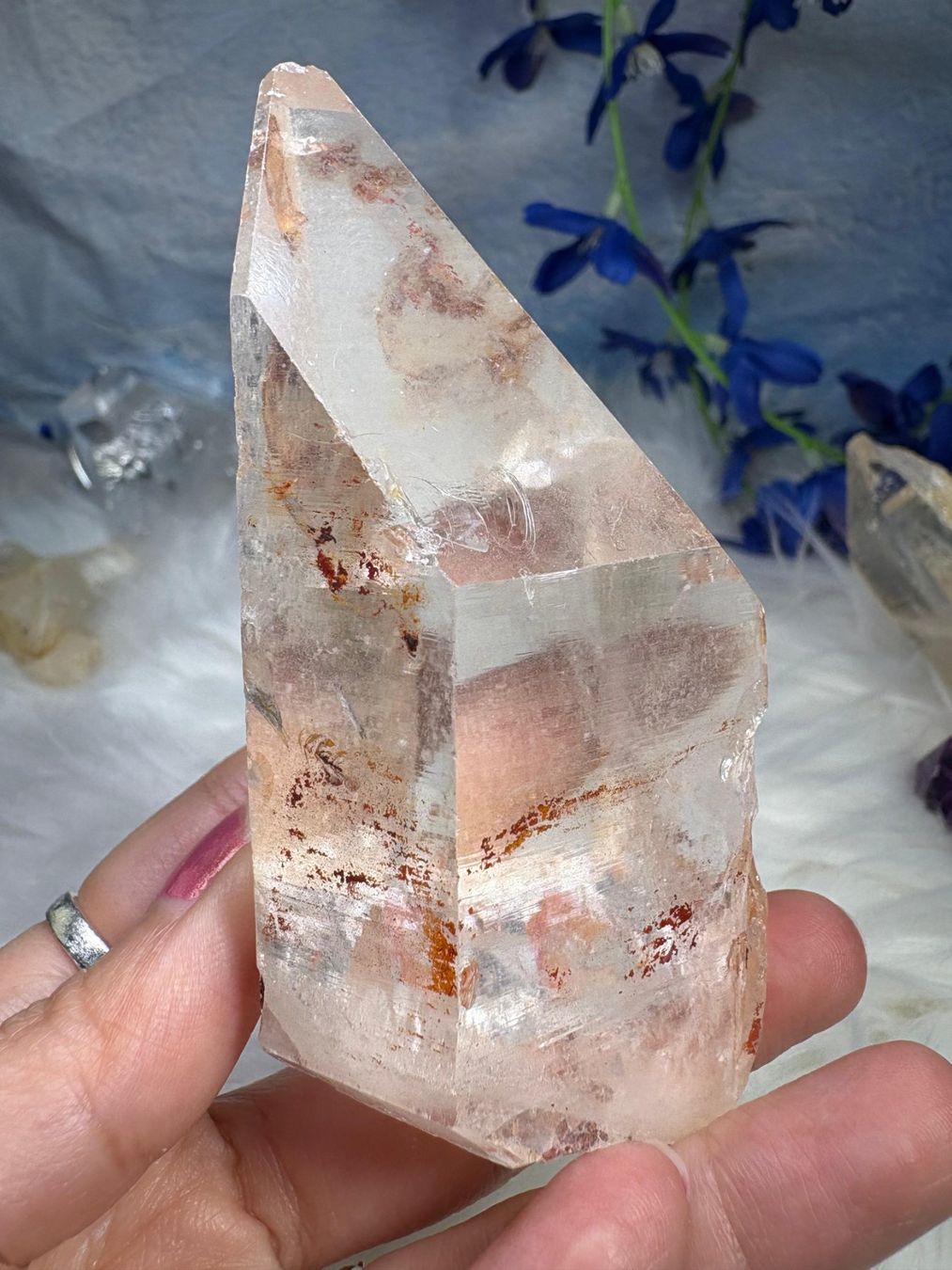 Minerali & Pietre curative: Laotian Clear Quartz mit Record Keeper – Nuovo (secondo la descrizione) da Neuheim venduto da m.hald 7
