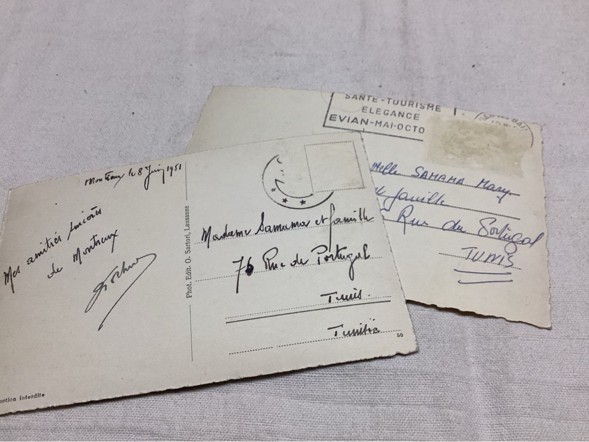 Cartoline postali: Veyteaux et  Territet 1951 – Usato da Luc (Ayent) venduto da Rebouille 1