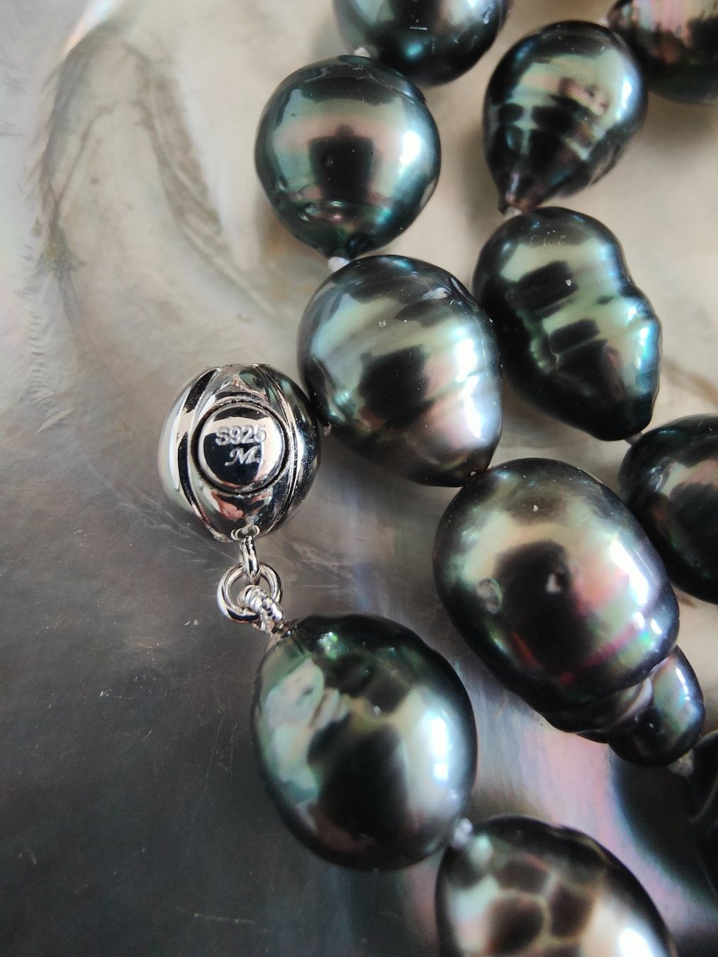 Catenine: Tahitiperlencollier, barocke Form, 10.5 -11.7mm – Nuovo e nell'imballaggio originale da Rümlang venduto da 21f 4