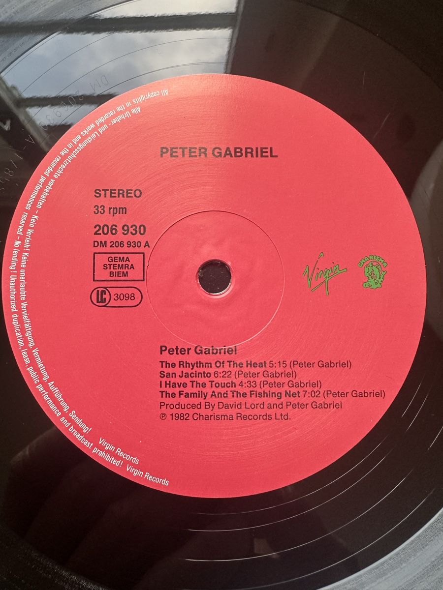 Schallplatten: Peter Gabriel Album 4 – Gebraucht aus Zürich von marcochreis5 5
