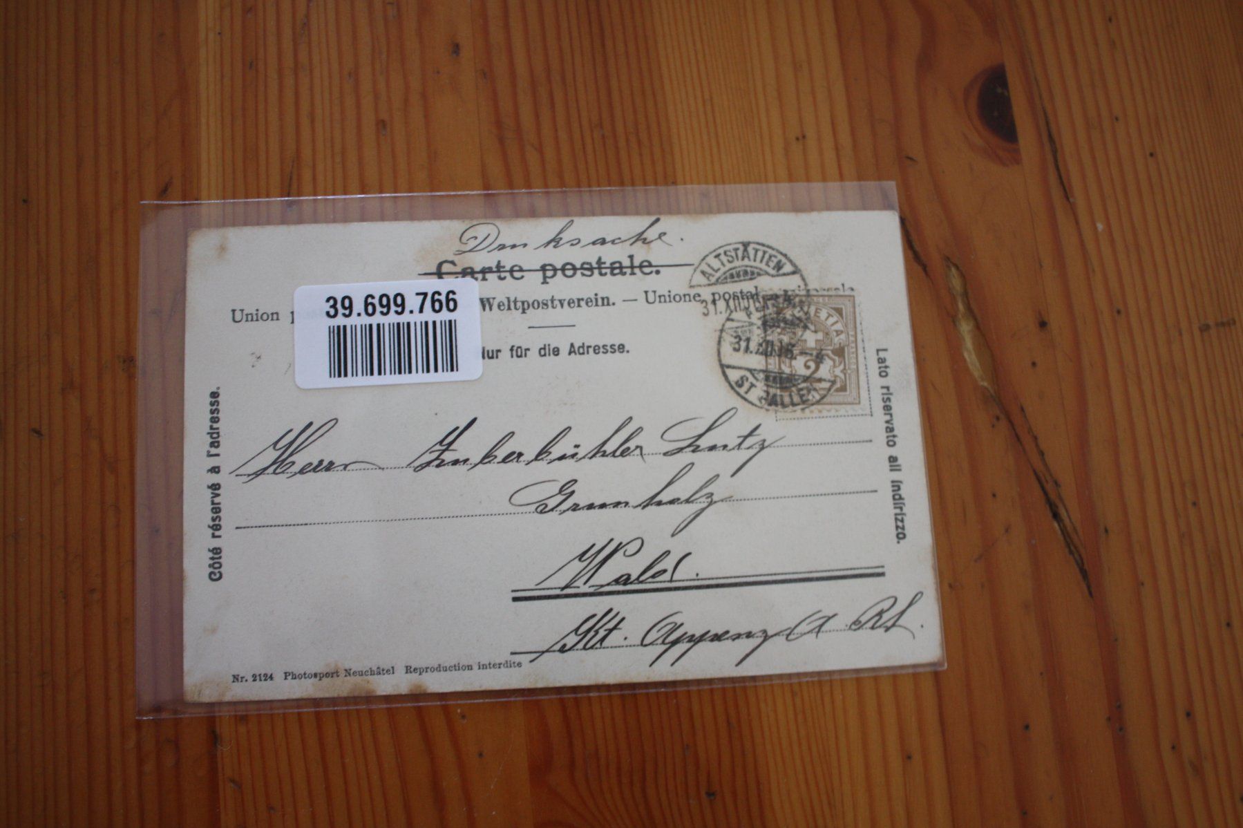 Cartoline postali: Altstätten im Rheintal – Usato da Altstätten SG venduto da sulim 1