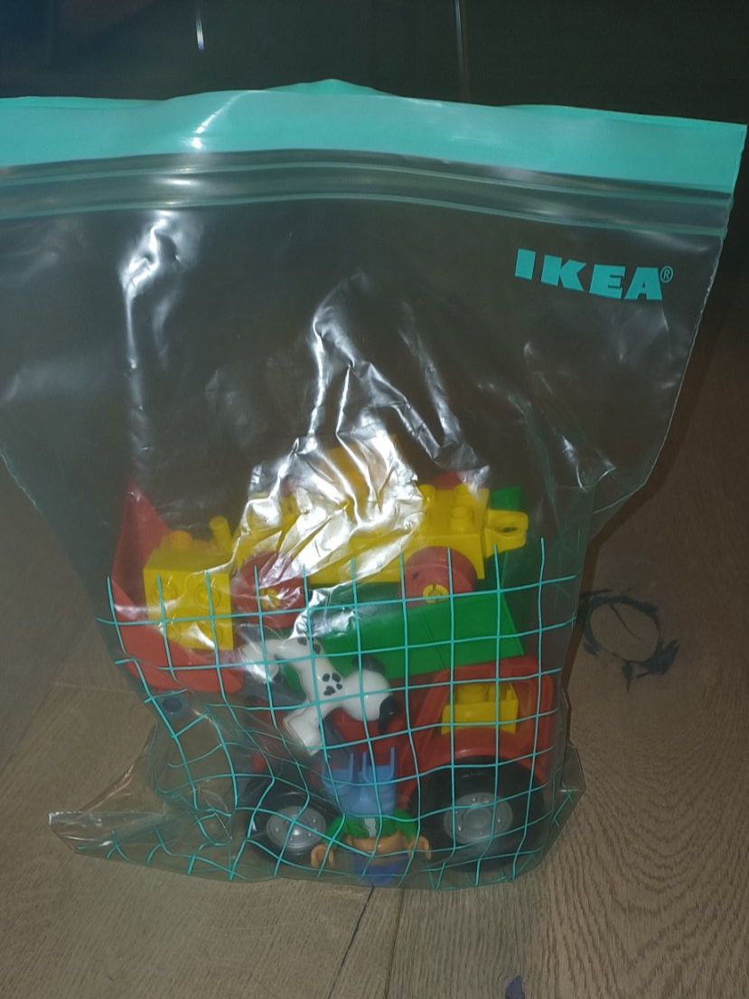 Spielzeuge: Lego Duplo Traktor mit Anhänger, Bauer & Hund – Gebraucht aus Wahlendorf von Irba 2