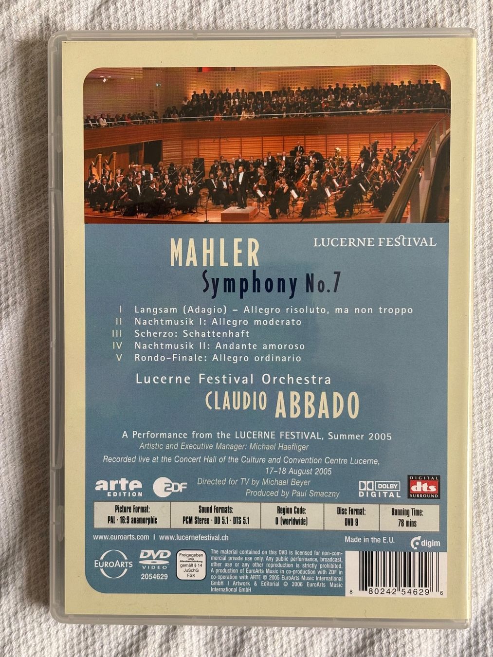 Tutti i DVDs: Mahler: Symphony No. 7 – Nuovo e nell'imballaggio originale da Stans venduto da Abukadnezar 1