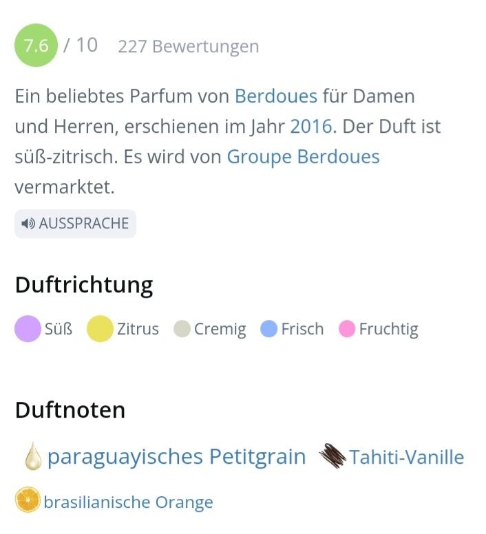 Profumi & Eau de Toilette: 2 ml VANIRA MOOREA BERDOUES ABFÜLLUNG – Nuovo (secondo la descrizione) da St. Gallen venduto da CaliSunshine 3