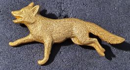 CC778 - Pin Goldener Fuchs Fox / leicht 3D