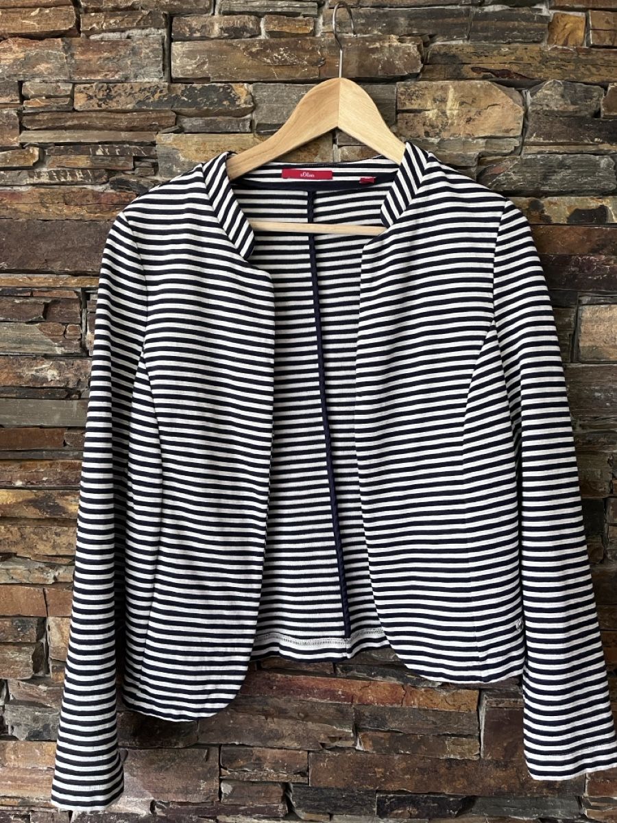 S.Oliver Vestes: S.Oliver Blazer gestreift Grösse40 – D'occasion à Winkel par Mandarinchen9