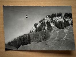 Alte Ansichtskarte Seilbahn Rickenbach-Rotenfluh Schwyz