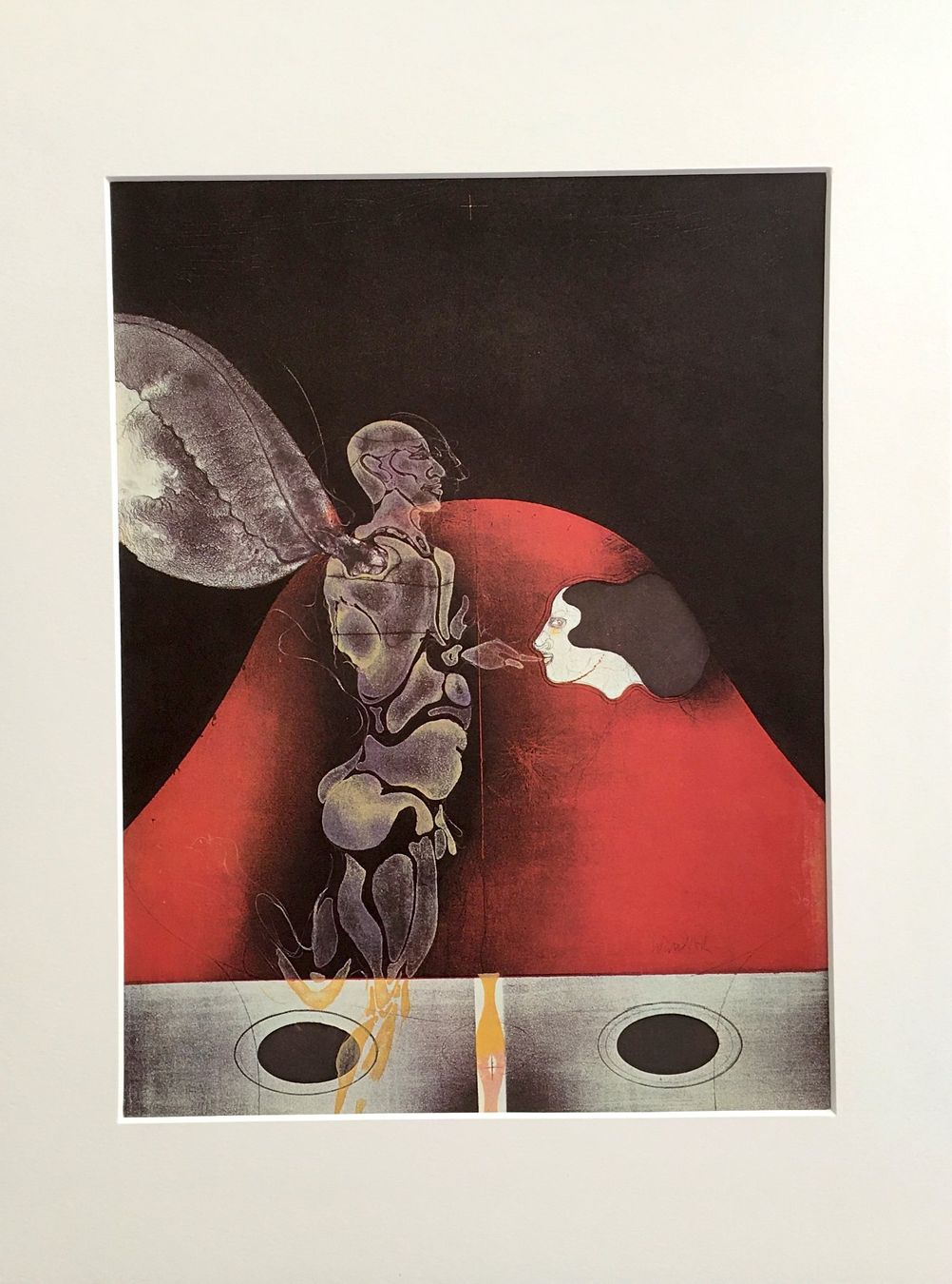 Grafica & Litografie: Paul Wunderlich "Der Engel mit dem Zeigefinger" Druck – Usato da Nennigkofen venduto da Schamane75 1
