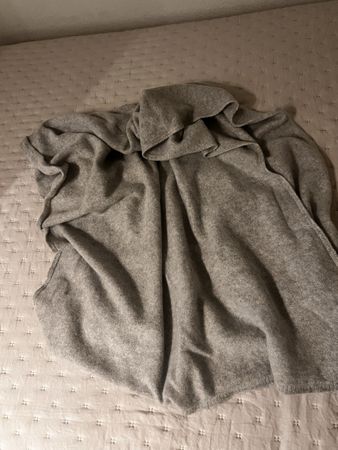 Premium Kaschmir Schal Grau, Top Zustand, Warm!