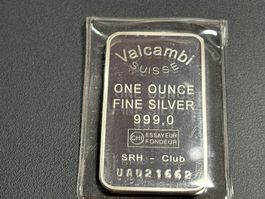 3., 1 Silberbarren 1 Unze, also 31.1 Gramm Feinsilber