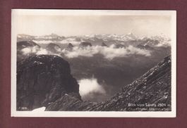 Blick vom SÄNTIS - Churfirsten - 1928 Hotel Stempel