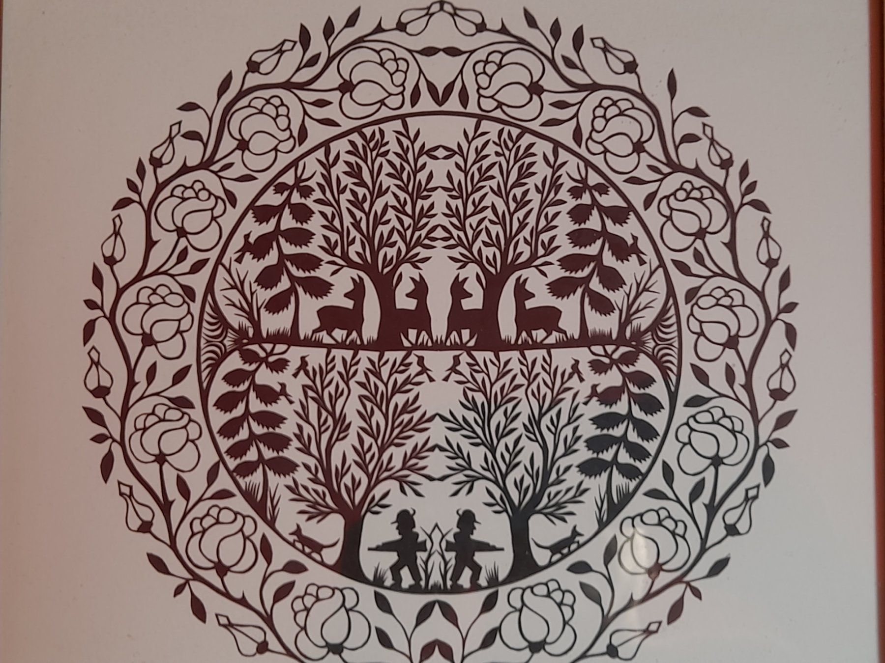 Grafiken & Lithographien: Scherenschnitt Rud. F......? – Gebraucht aus Thun von Treff.....e 8