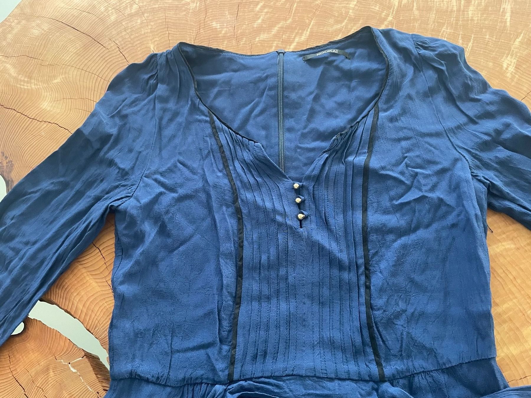 Kookai Kleider: blaues Kleid mit langen Ärmeln / Robe KOOKAÏ 36 – Neu (gemäss Beschreibung) aus Zürich von AnnaSa 5