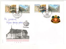 FDC 1999 Russland–Schweiz Suworow, sign. Baron Falz-Fein