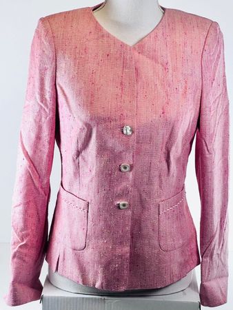 ANNACHIARA Kurzblazer AGNONA LANERIE Stoff Rosa - Gr. 38