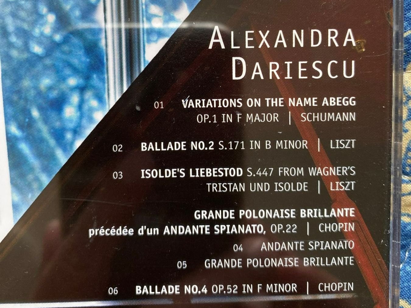 CD: Alexandra Dariescu - Schumann, Liszt, Chopin – Usato da Baden venduto da Customer 2