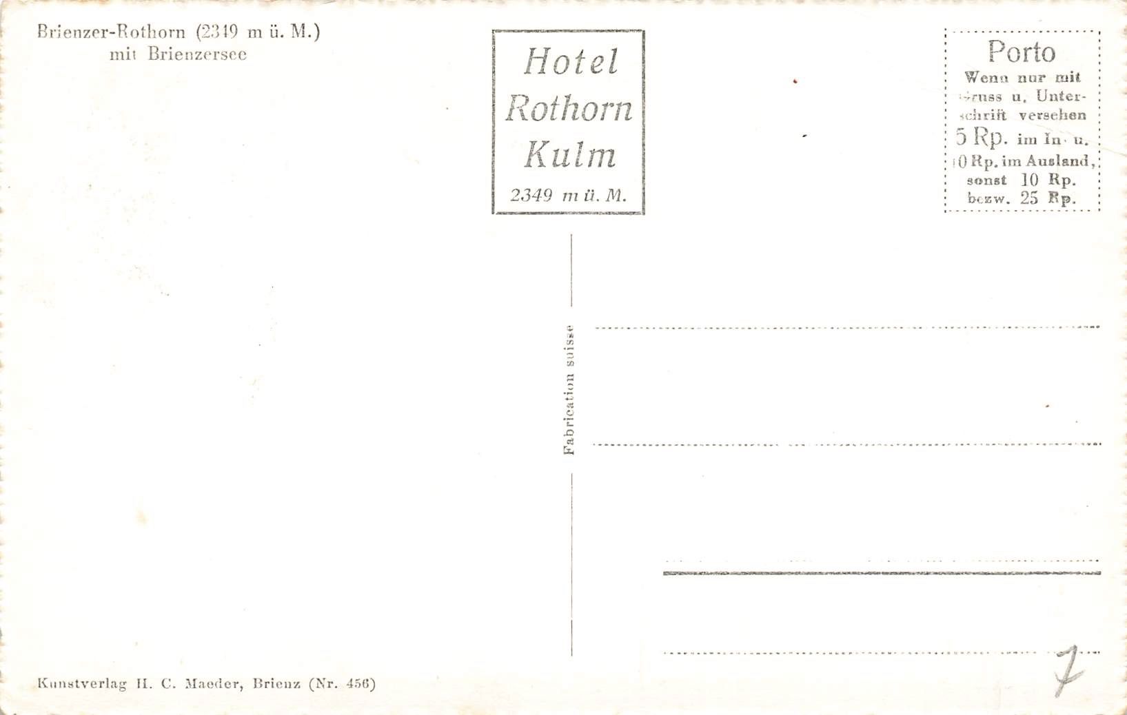 Cartoline postali: Brienz BE Brienzer Rothorn Bahn und Brienzersee – Usato da Biasca venduto da Blenio71 1