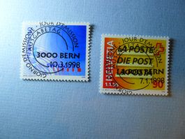 1998 Teilung PTT 937-938 ET Vollstempel