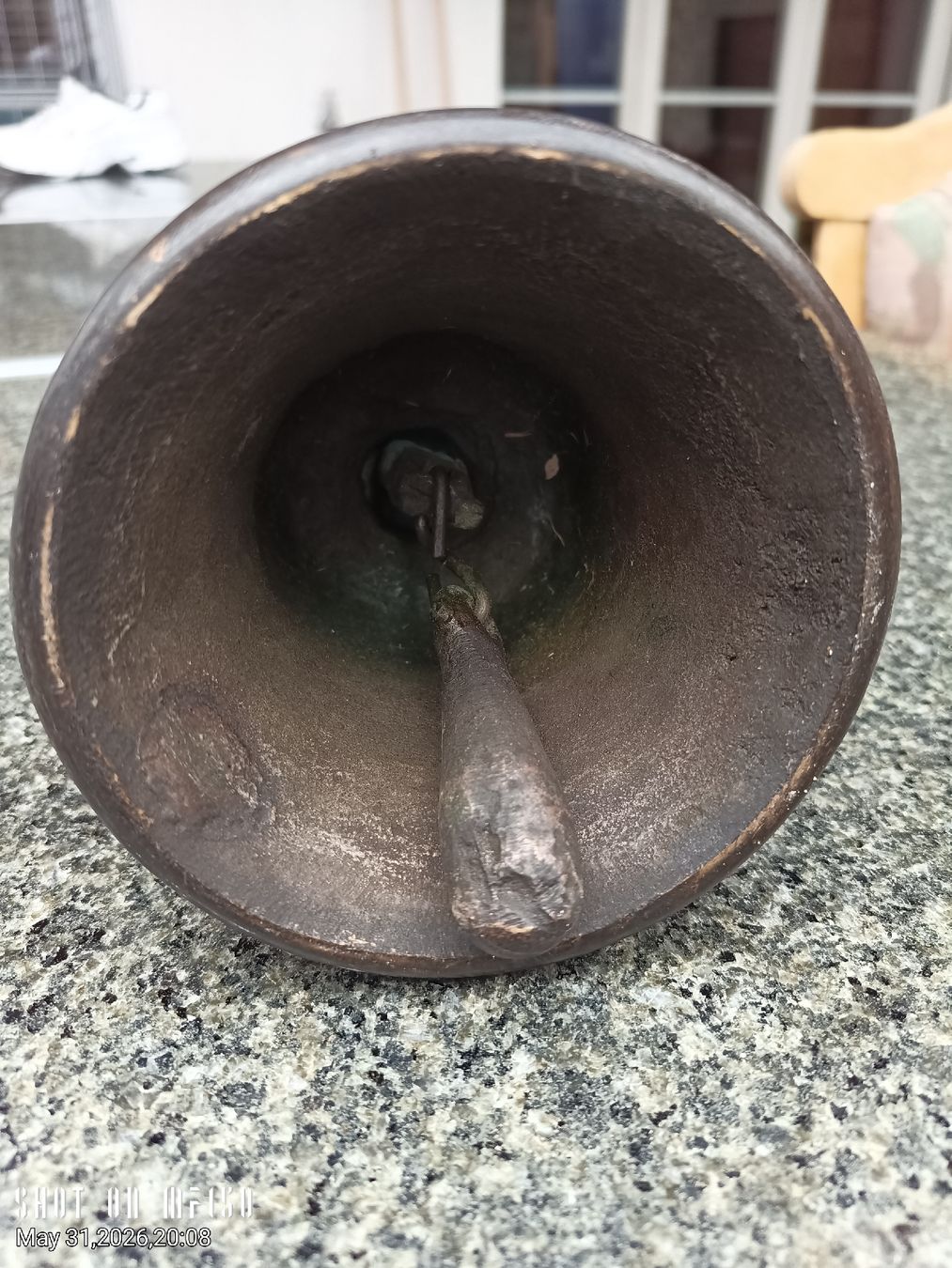 Campanacci mucche: Seltene rituelle Tempelglocke Handarbeit Messing – Usato da Sarmenstorf venduto da bw68 8