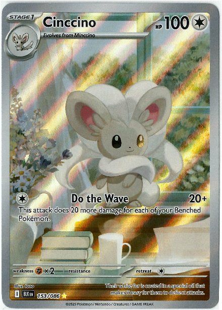 Pokémon Carte collezionabili: Cinccino (BLK 153) – Usato da  venduto da